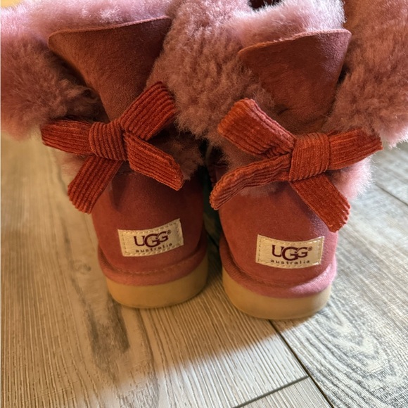 Maroon Bailey Ugg with Corduroy Bow
